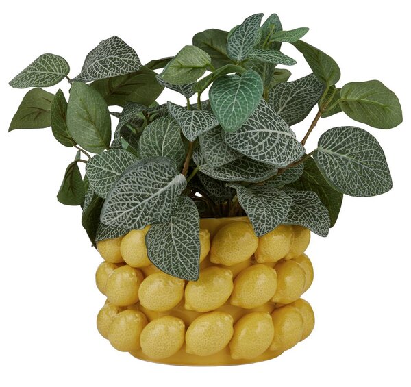 LEMON Květináč 13 cm - žlutá