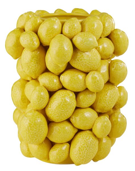 LEMON Váza 23 cm - žlutá