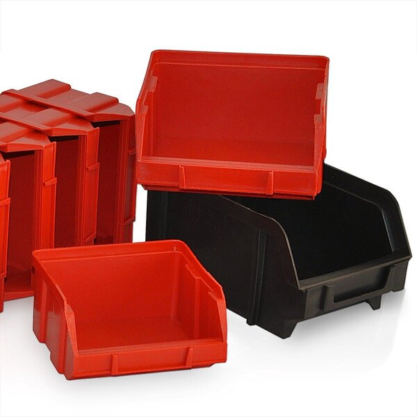 Závěsný organizér do dílny ORDER, 30 boxů, 64x2x38cm, červená/černá Monzana