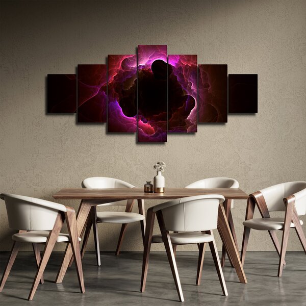 Obraz - abstrakce mraku (210x100 cm)