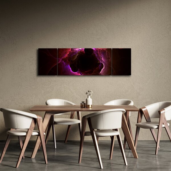 Obraz - abstrakce mraku (170x50 cm)