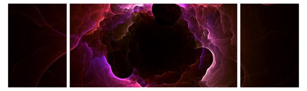 Obraz - abstrakce mraku (170x50 cm)