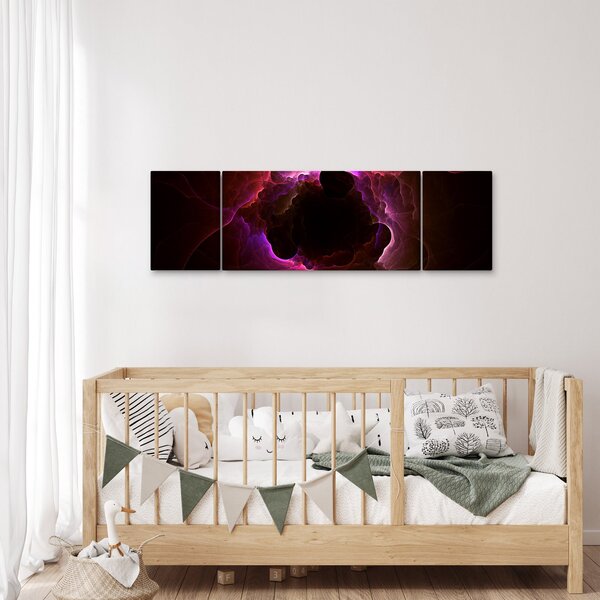 Obraz - abstrakce mraku (170x50 cm)