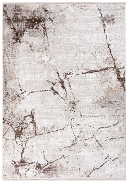Makro Abra Kusový koberec SAHARA K935D Abstraktní Moderní krémový béžový Rozměr: 80x150 cm