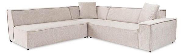 Rohová sedačka Puella (světlohnědá). Akce -25%