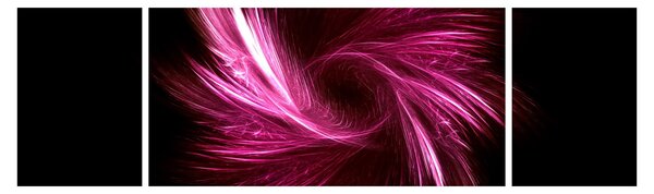 Obraz - růžová abstrakce (170x50 cm)