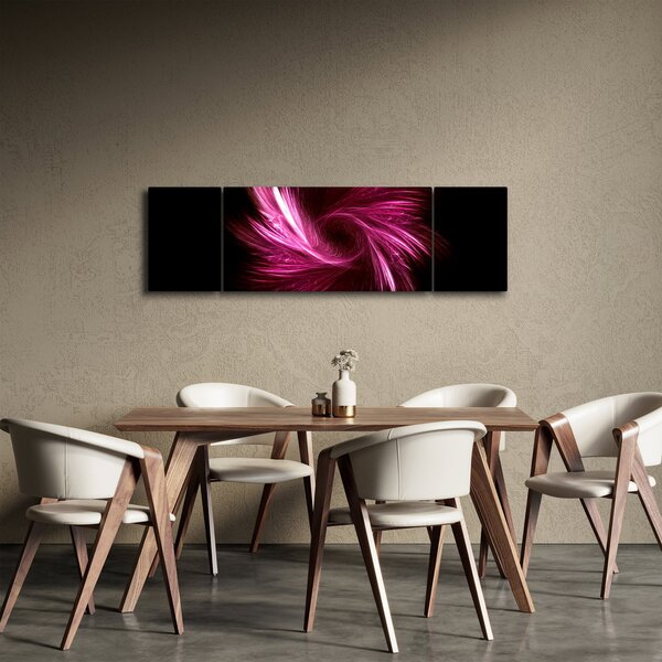 Obraz - růžová abstrakce (170x50 cm)