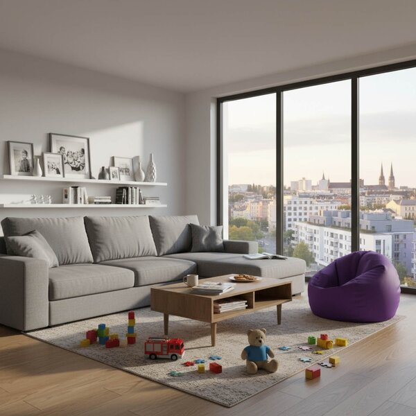 Sedací pytel Primabag Comfy fialová