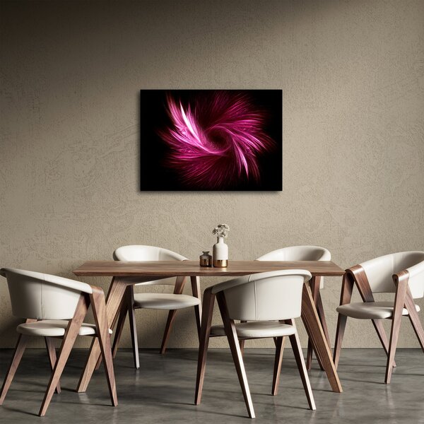 Obraz - růžová abstrakce (70x50 cm)