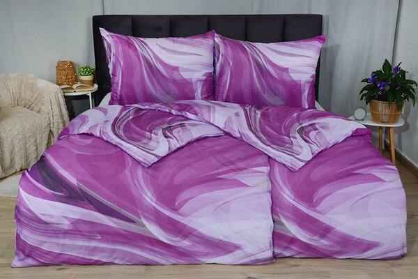 Povlecení TOP EXCLUSIVE ILMA fialové 140x200 cm abstrakce