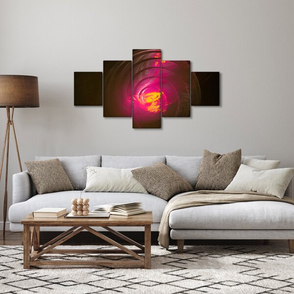 Obraz - abstrakce spirály (125x70 cm)