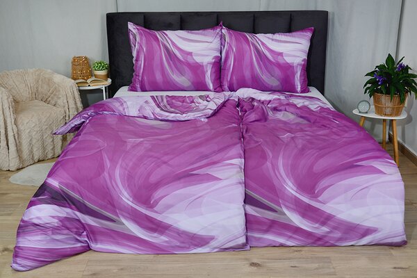 Povlecení TOP EXCLUSIVE ILMA fialové 140x200 cm abstrakce