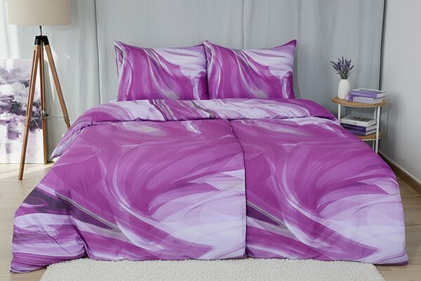 Povlecení TOP EXCLUSIVE ILMA fialové 140x200 cm abstrakce