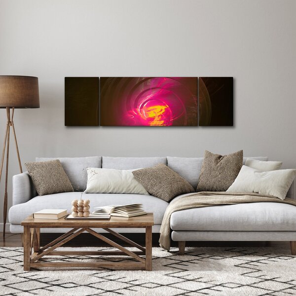 Obraz - abstrakce spirály (170x50 cm)