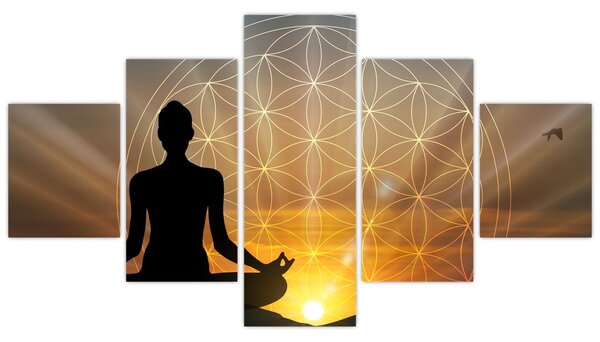 Obraz meditace (125x70 cm)