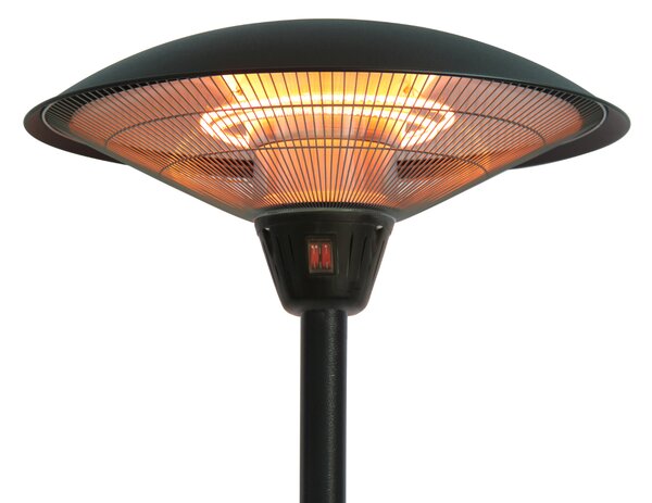 Stojací terasový infrazářič, 2100 W, výškově nastavitelný