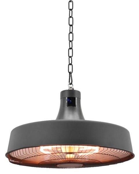 Závěsný terasový infrazářič, 2100 W, černý