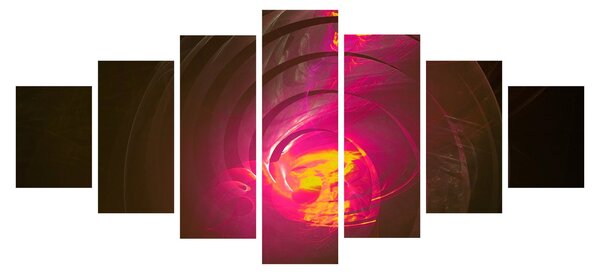 Obraz - abstrakce spirály (210x100 cm)