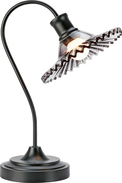 Markslöjd 109151 - Stolní lampa NOVIA 1xE27/60W/230V černá/kouřová šedá