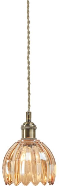 Markslöjd 109137 - Lustr na lanku GOTA 1xE14/40W/230V kouřová béžová/mosaz
