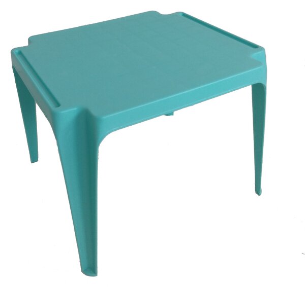 Azurový plastový stolek Susi