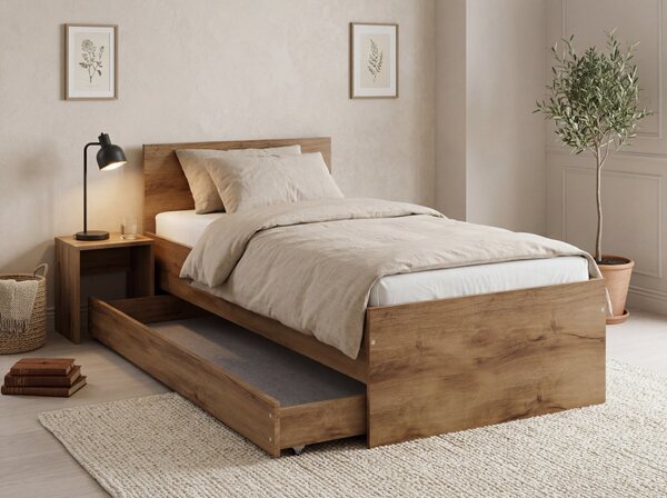 Postel ELISA 90 x 200 cm, dub artisan
