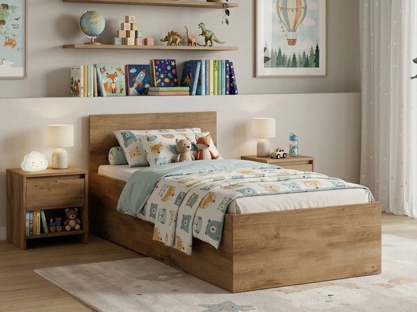 Postel SOFIA 80 x 200 cm, dub artisan