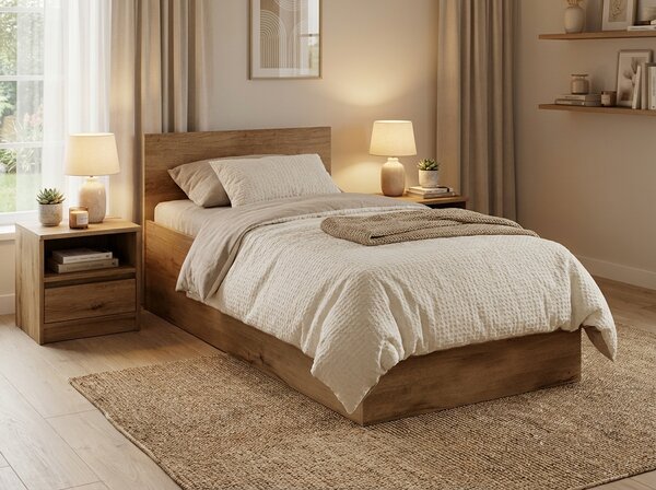 Postel SOFIA 80 x 200 cm, dub artisan
