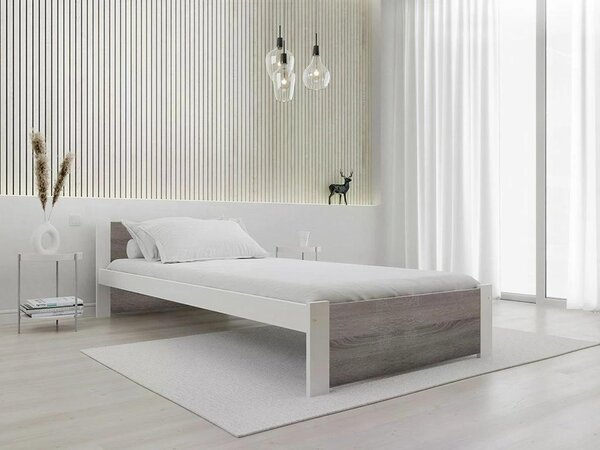 Postel IKAROS 80 x 200 cm, bílá/dub lanýž