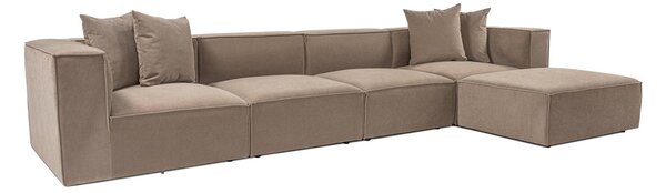 Rohová sedačka Soraketta (cappuccino). Akce -25%
