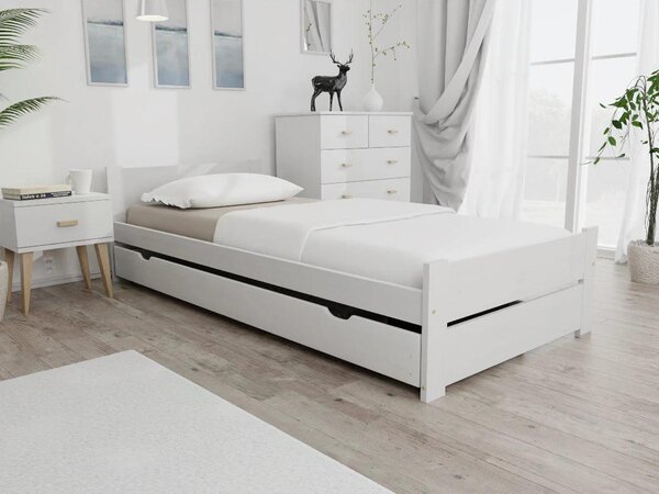 Postel IKAROS DOUBLE 80 x 200 cm, bílá