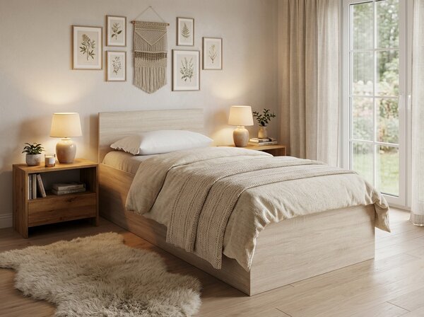 Postel SOFIA 80 x 200 cm, dub sonoma