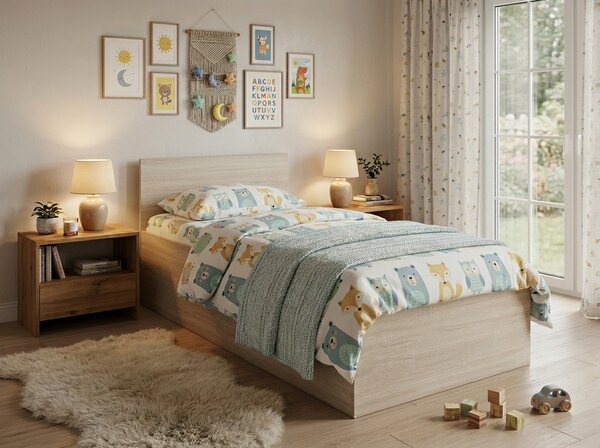 Postel SOFIA 80 x 200 cm, dub sonoma