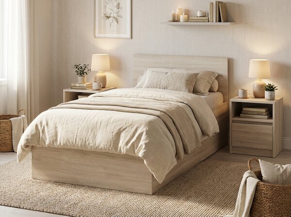 Postel SOFIA 80 x 200 cm, dub sonoma