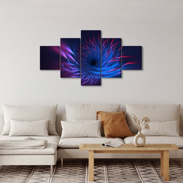 Obraz - abstrakce květu (125x70 cm)