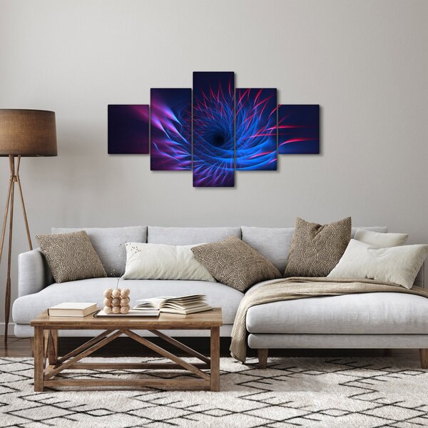 Obraz - abstrakce květu (125x70 cm)