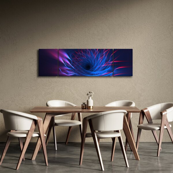 Obraz - abstrakce květu (170x50 cm)
