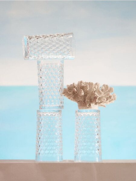 Sinsay - Sada sklenic s reliéfním vzorem 4 pack - clear