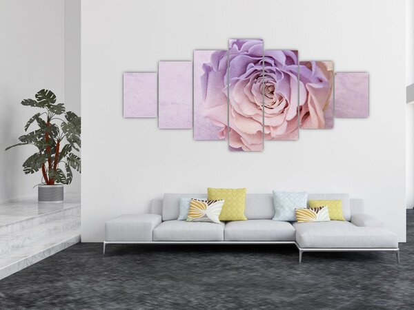 Obraz detailu květu růže (210x100 cm)