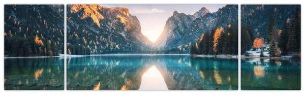 Obraz - Horské jezero (170x50 cm)
