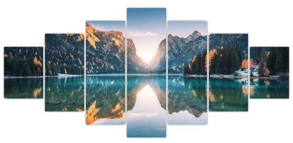 Obraz - Horské jezero (210x100 cm)