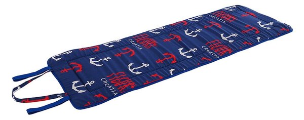 Červeno-modrý zahradní podsedák na lehátko 52x148 cm Anchors – B.E.S