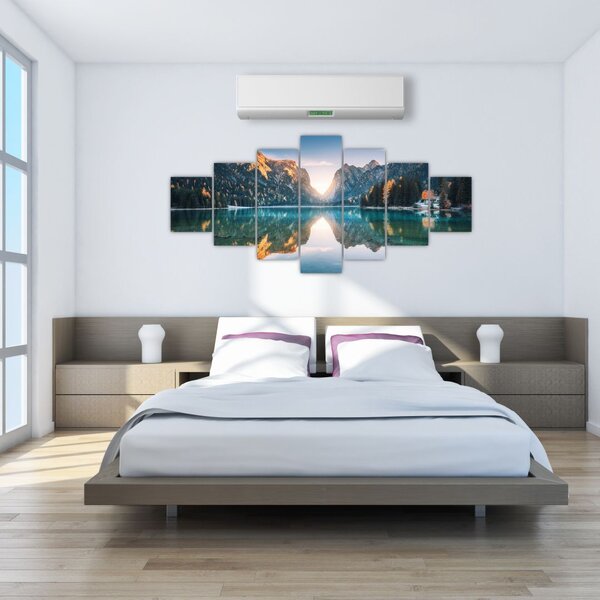 Obraz - Horské jezero (210x100 cm)