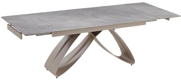 JAKS Rozkládací stůl Luigi 160 - 240 cm šedý mramor