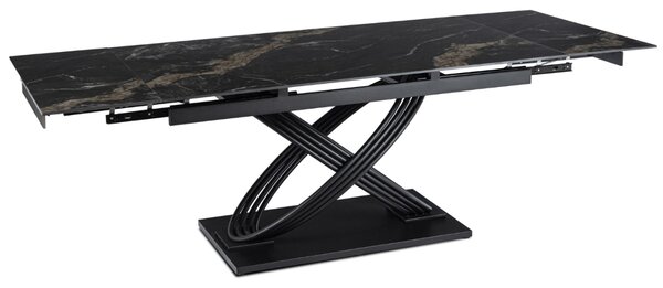 JAKS Rozkládací stůl Ibiza 160 - 240 cm černý mramor