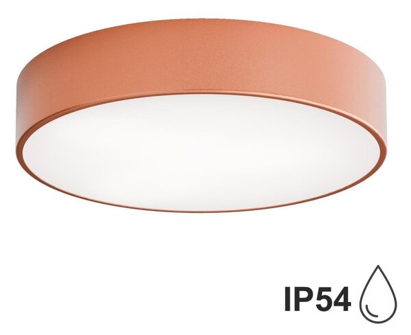 Venkovní stropní svítidlo se senzorem CLEO 3xE27/24W/230V pr. 40 cm měděná IP54