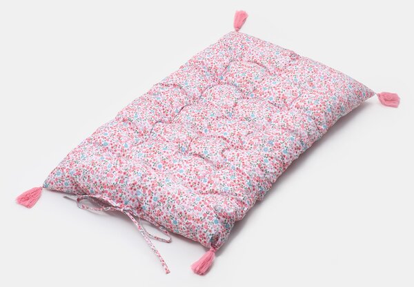 Sinsay - Quilted decorative pillow with floral pattern - vícebarevná