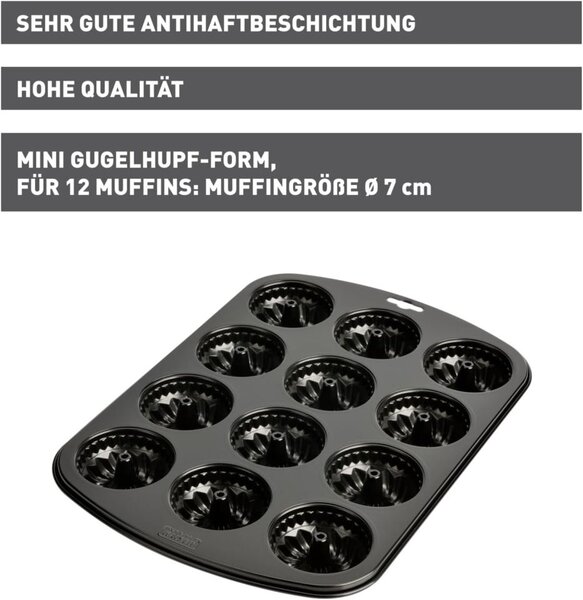 Muffins&Co! Forma na 12 Muffin-bábovek 35 x 27 cm, INSPIRATION - KAISER