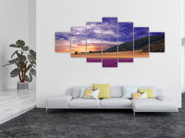 Obraz levandulové louky (210x100 cm)