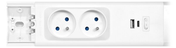 LED svítidlo Ecolite TL3191-18W se zásuvkami a USB